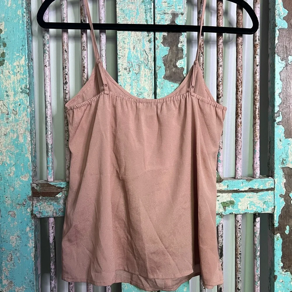 Nude Ruffle Blouse Tank - Picture 2 of 2